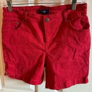 Bandolino Red Rhinestone Shorts